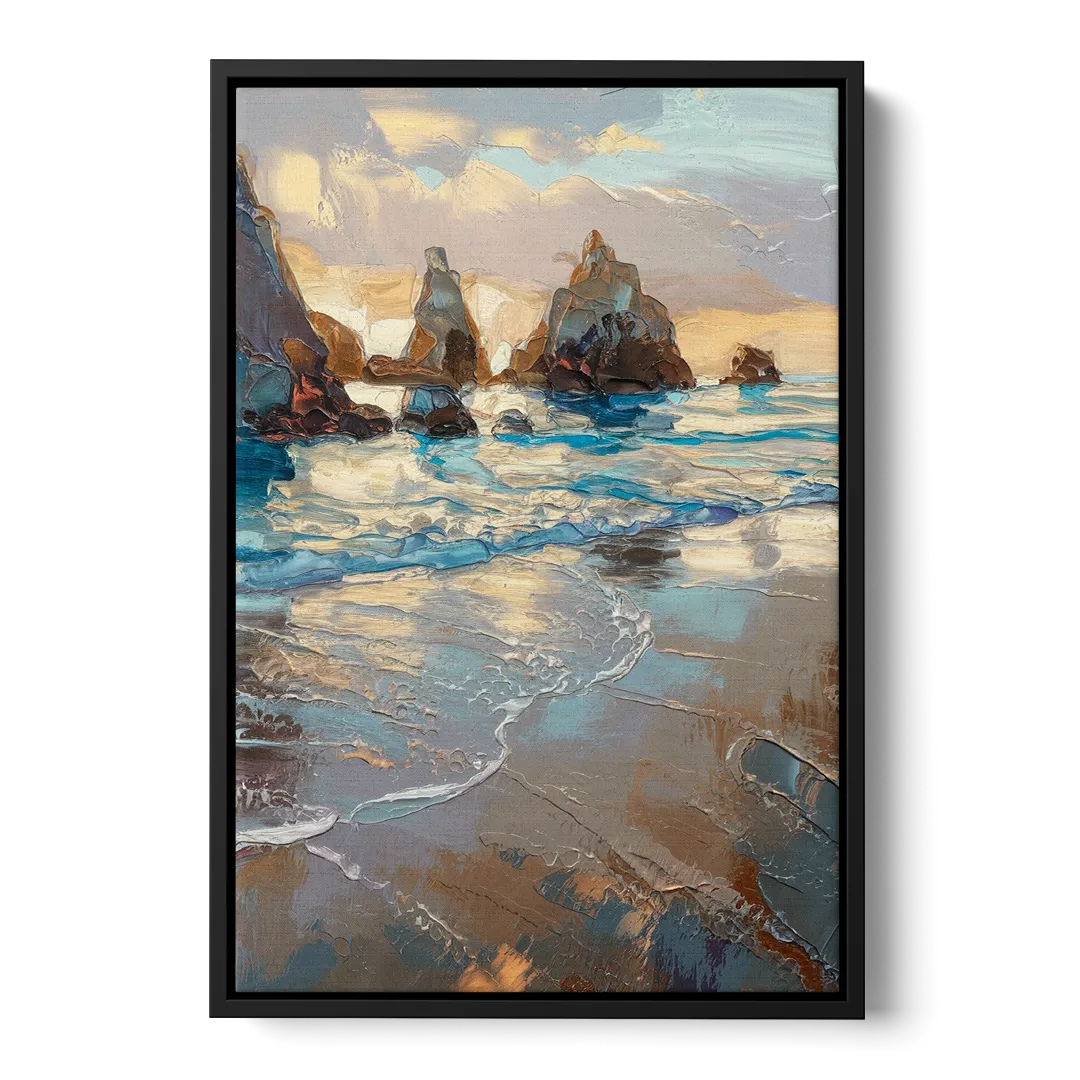 Bandon Seaside Serenity - Black Frame Canvas