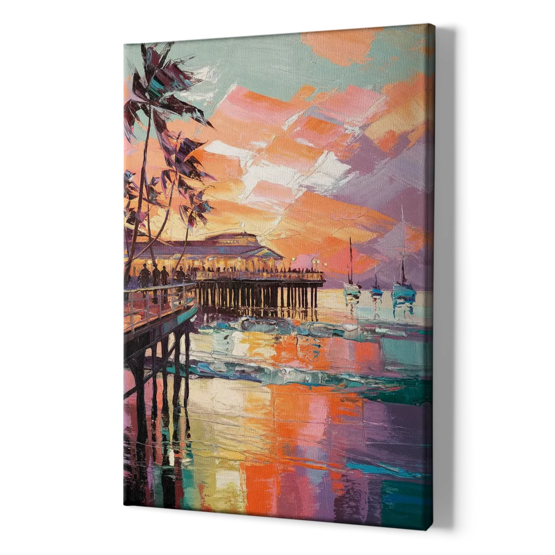 St. Petersburg Pier Vibes - Canvas Print Art Sides