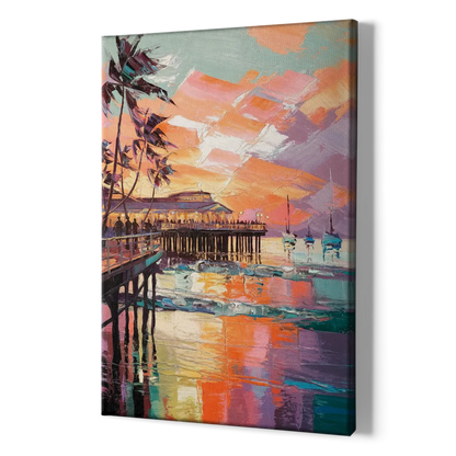 St. Petersburg Pier Vibes - Canvas Print Art Sides