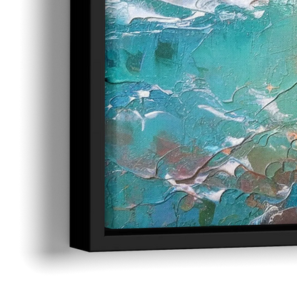 Mackinac Island Ferry Crossing - Close-Up Black Frame Canvas