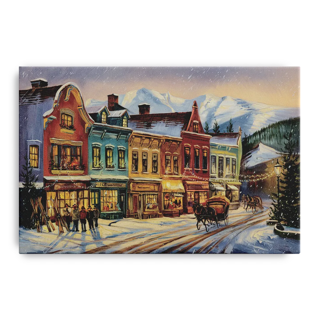 Breckenridge Historic Downtown - Canvas Wall Art