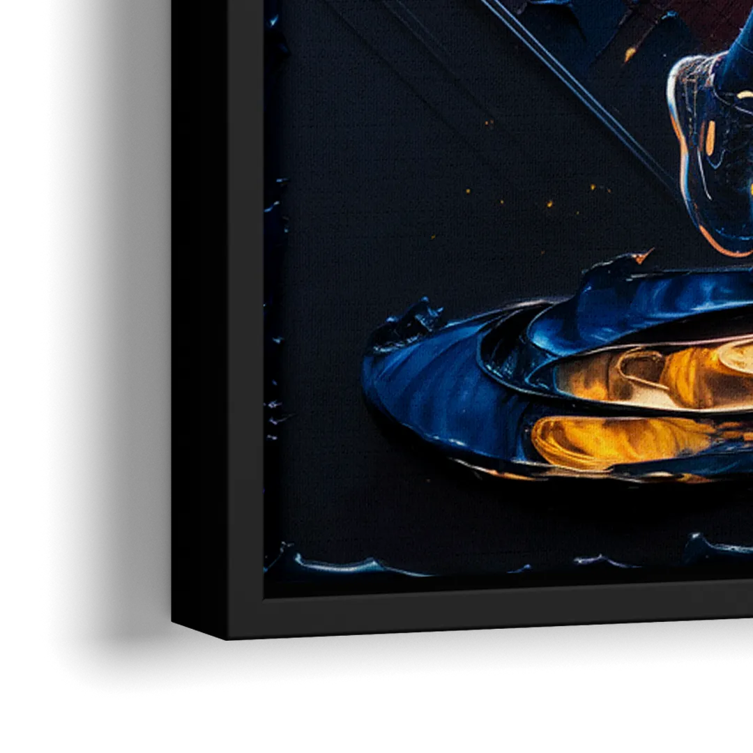 Denver Nuggets Team Spirit - Close-Up Black Frame Canvas