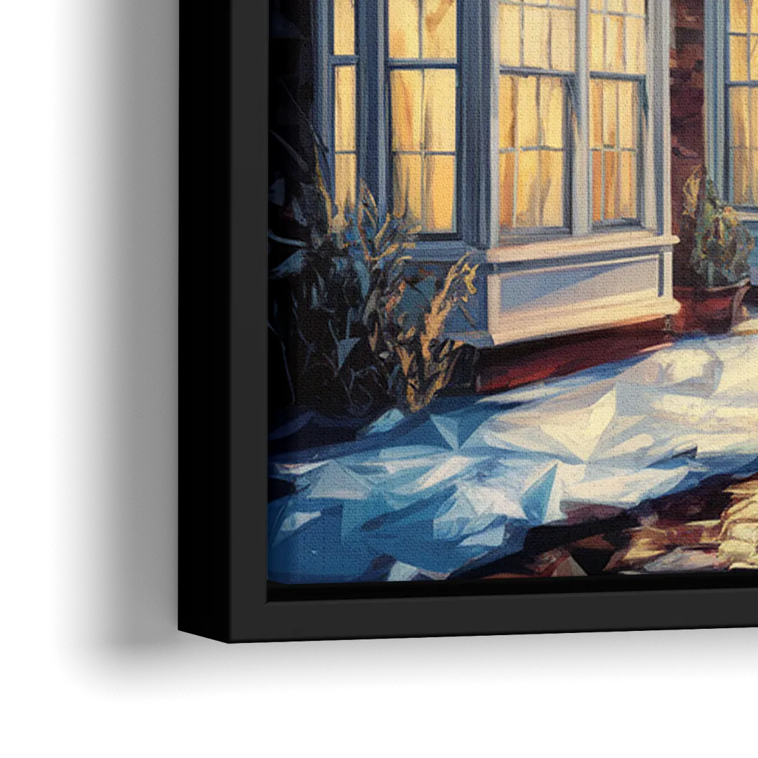 New Hope Historic Downtown - Close-Up Black Frame Canvas