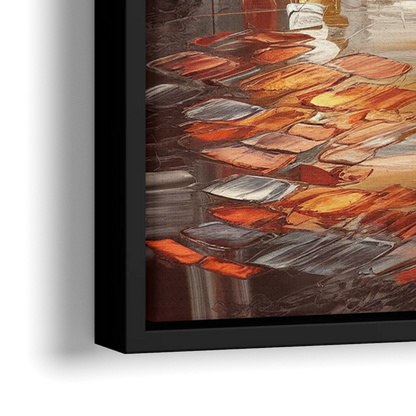 Corona Serene Landscape - Close-Up Black Frame Canvas