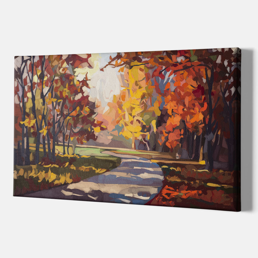 Fort Wayne Autumn Colors - Canvas Wall Art Indoor