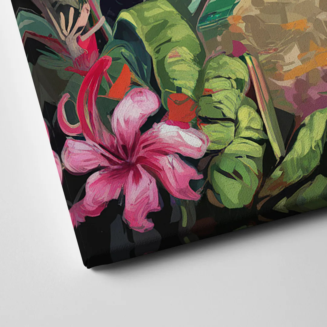 Honolulu Tropical Paradise Canvas Close Up