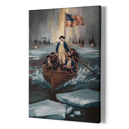 George Washington Crossing Delaware - Canvas Print Art Sides