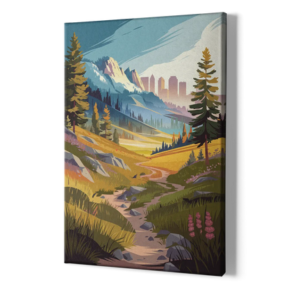 Salt Lake City Nature Trails - Canvas Print Art Sides