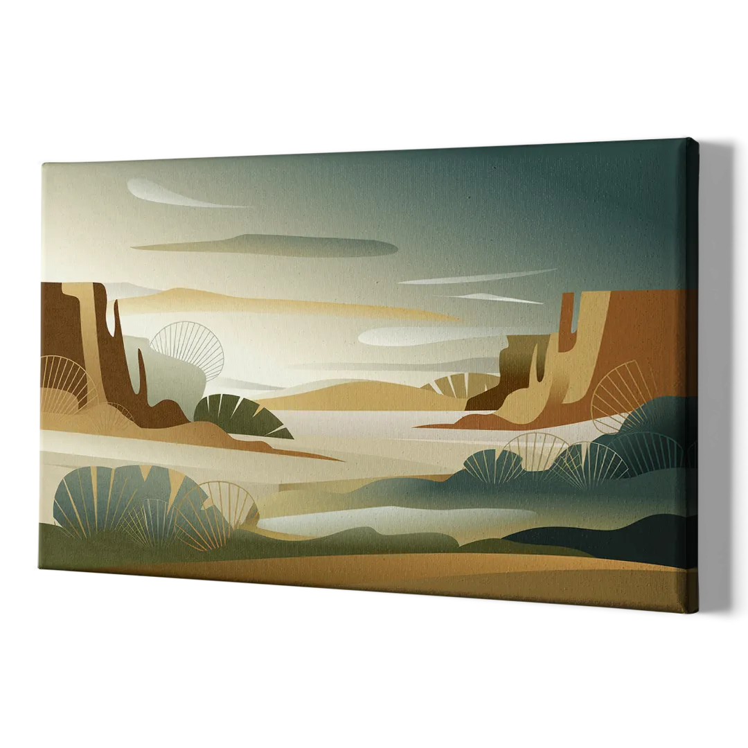 Scottsdale Sonoran Serenity - Canvas Print Art Sides