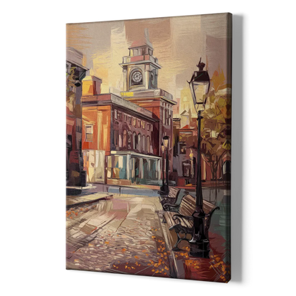 Philadelphia Historic District - Canvas Print Art Sides