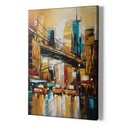 New York City Urban Landscape - Canvas Print Art Sides