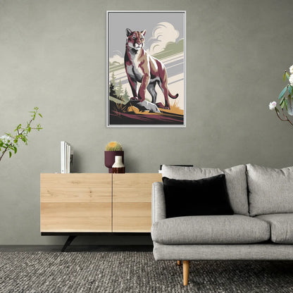 Washington State Cougars Pride - Living Room White Frame Canvas