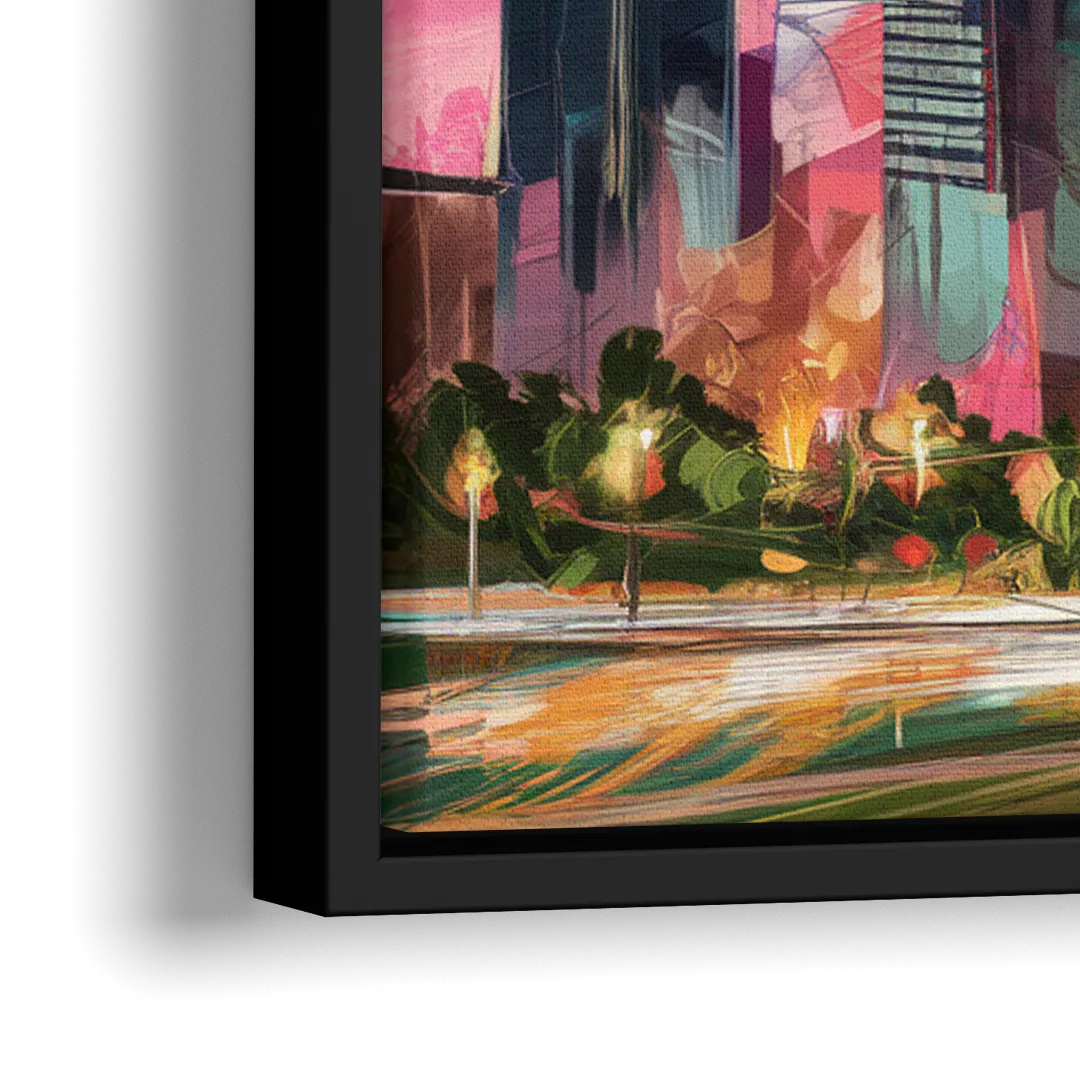 Houston Texas Pride - Close-Up Black Frame Canvas