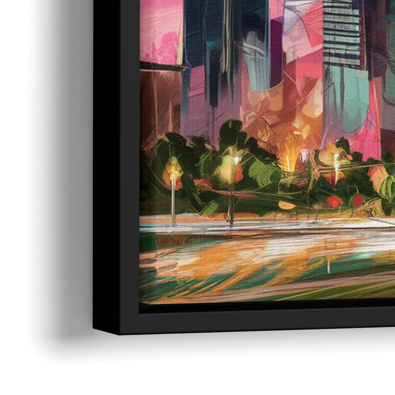 Houston Texas Pride - Close-Up Black Frame Canvas