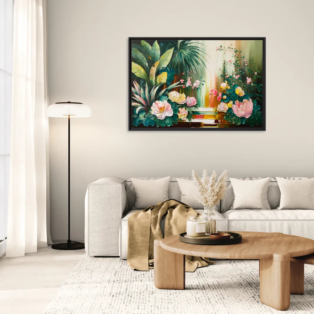 Huntsville Botanical Garden Bliss - Living Room Black Frame Canvas
