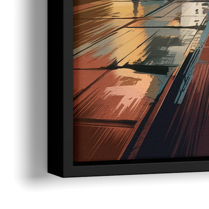 Chandler Scenic Landscape - Close-Up Black Frame Canvas