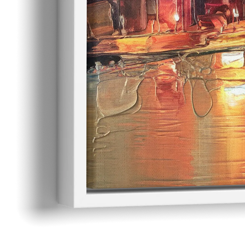 Cleveland Historic Landmarks Watercolor - Close-Up White Frame Canvas