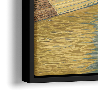 Richmond Urban Landmarks - Close-Up Black Frame Canvas