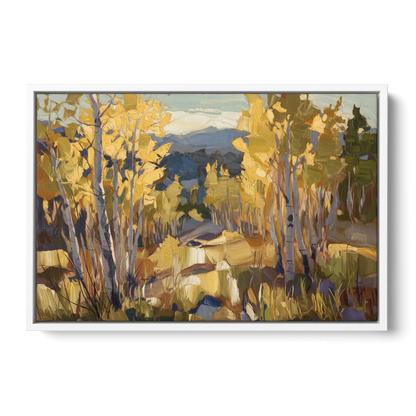 Aspen Wilderness Beauty - White Frame Canvas