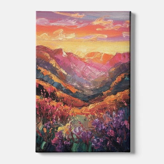Vail Sunset Glow - Canvas Wall Art