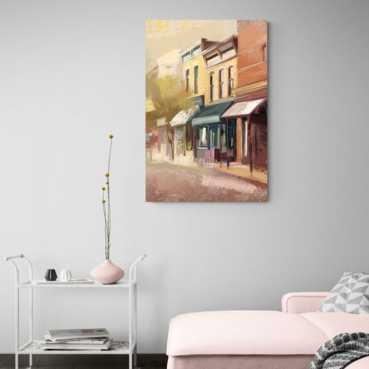 Marietta Historic Downtown - Canvas Wall Art Living Room