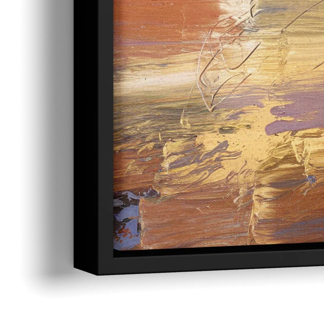 Franklin Skyline View - Close-Up Black Frame Canvas