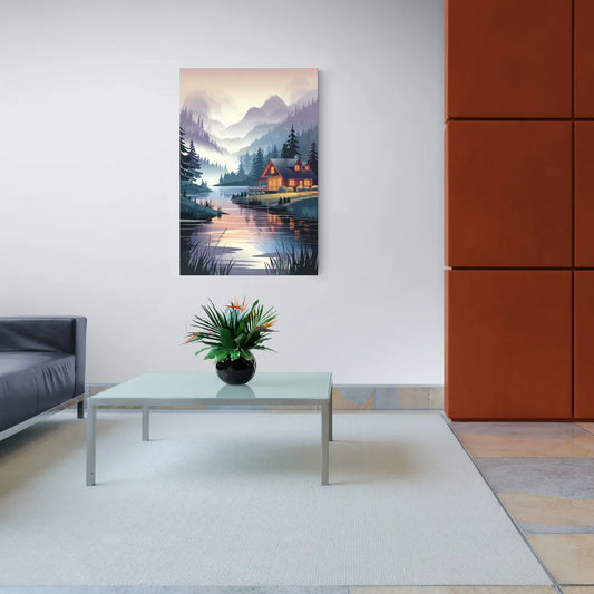 Joseph Serene Waterfront - Canvas Wall Art Living Room