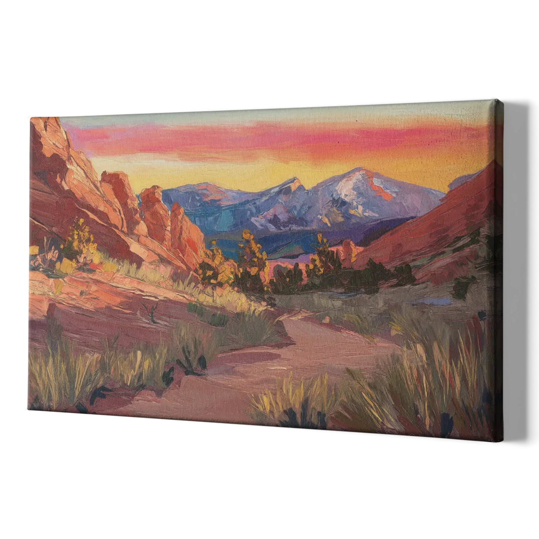 Colorado Springs Scenic Trails - Canvas Print Art Sides