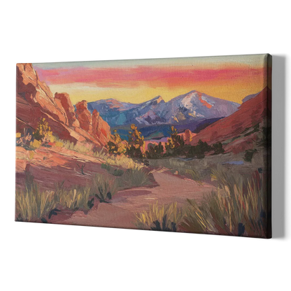 Colorado Springs Scenic Trails - Canvas Print Art Sides