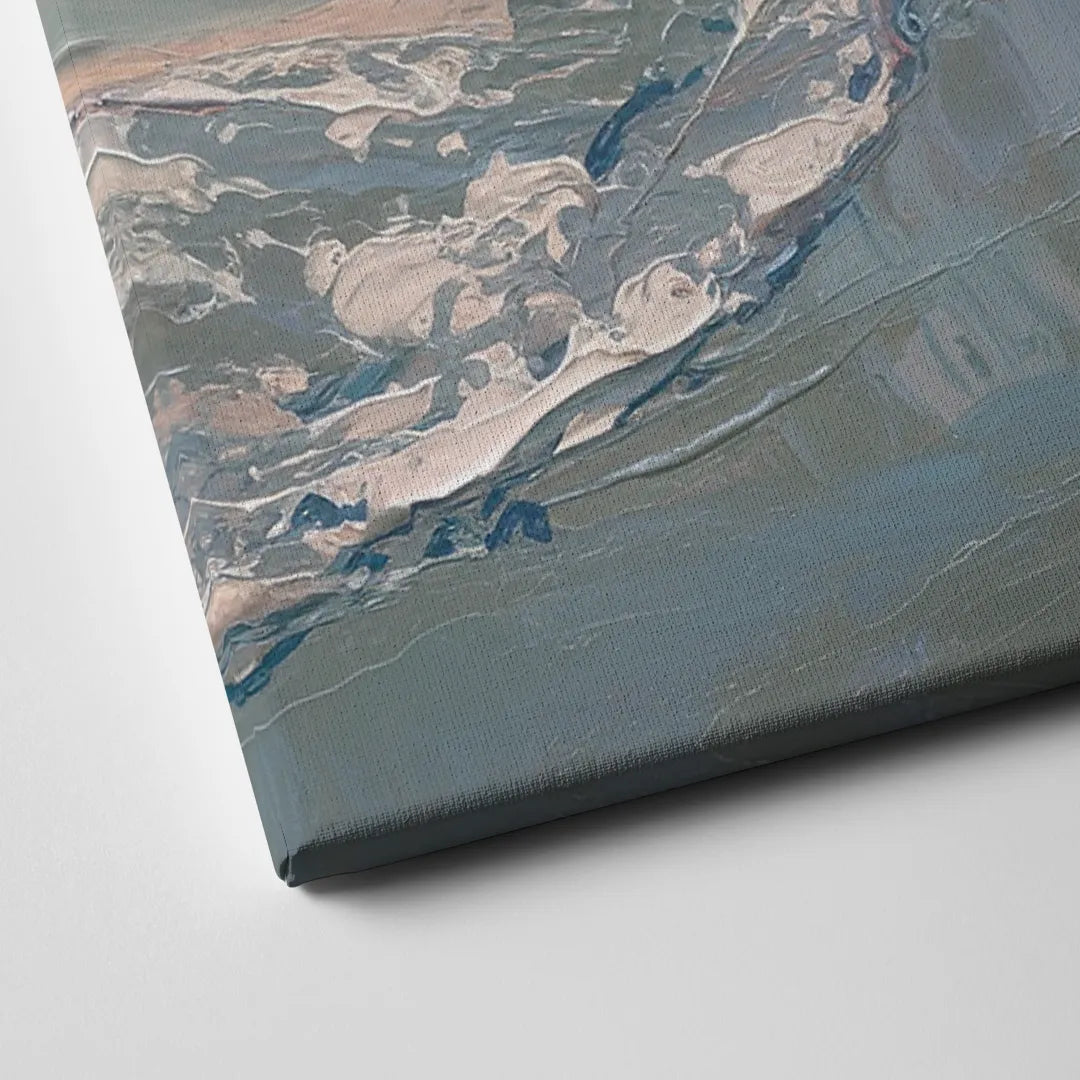 Huntington Beach Ocean Waves Canvas Close Up