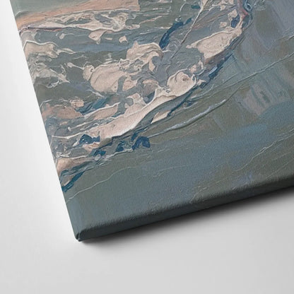 Huntington Beach Ocean Waves Canvas Close Up