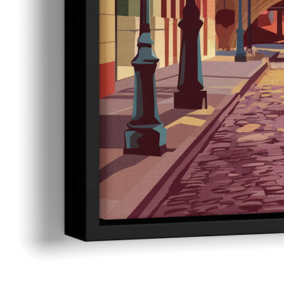Richmond Historic District - Close-Up Black Frame Canvas