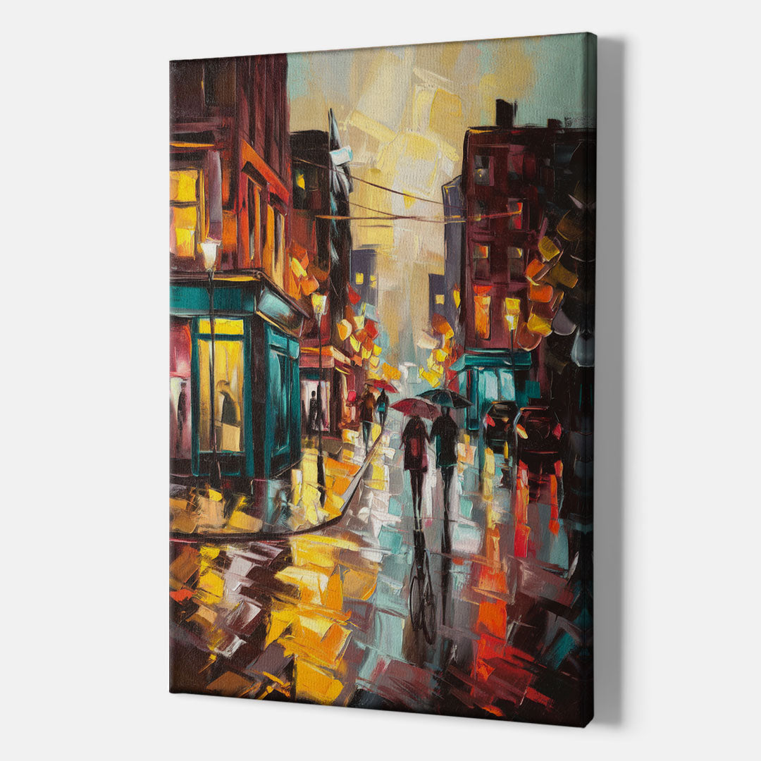 Burlington Urban Street Scenes - Canvas Wall Art Indoor