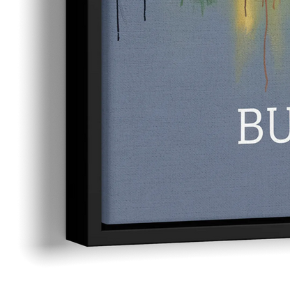 Buffalo Architectural Charm - Close-Up Black Frame Canvas