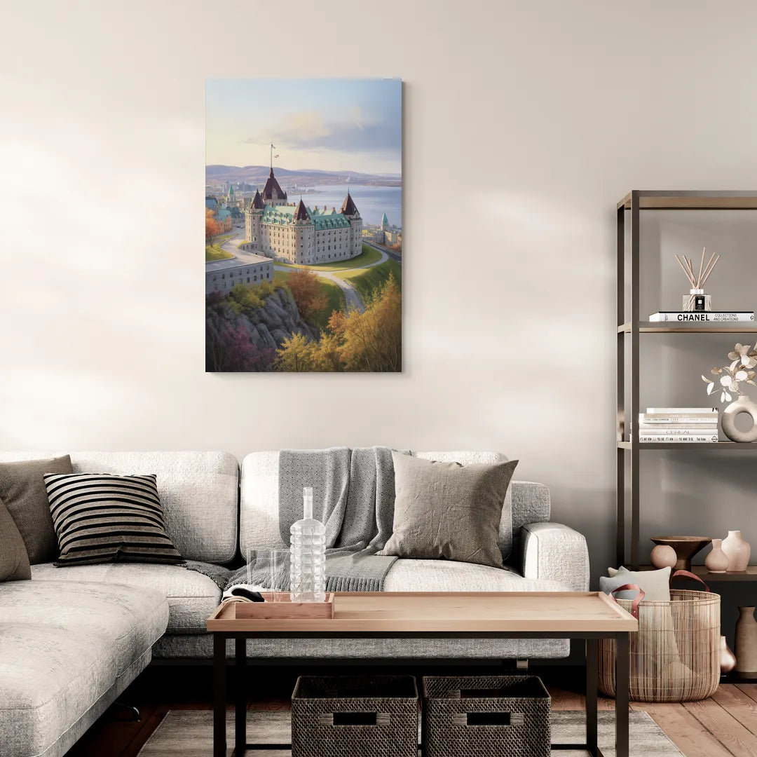 Citadel of Quebec - Canvas Wall Art Living Room