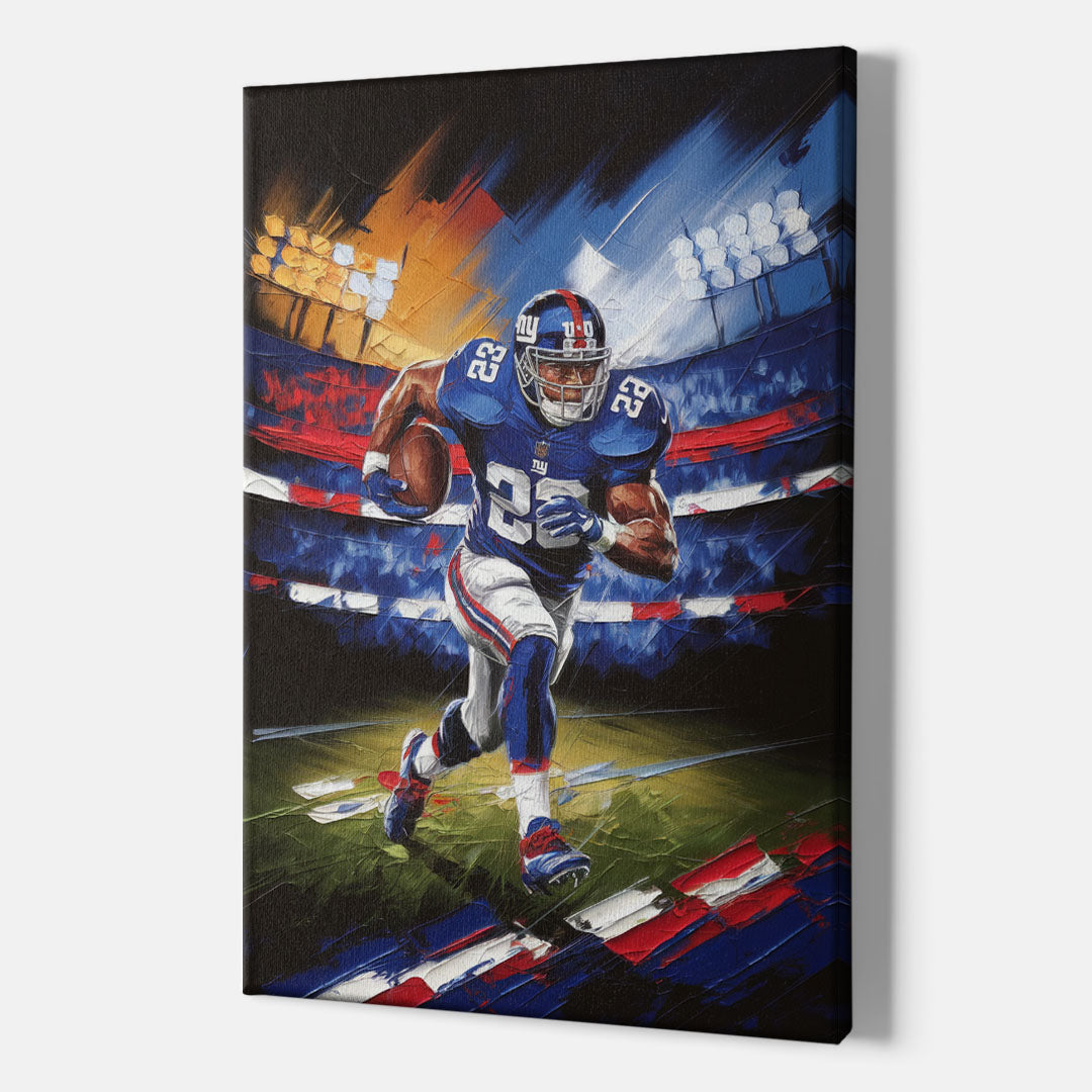 New York City Giants Football - Canvas Wall Art Indoor