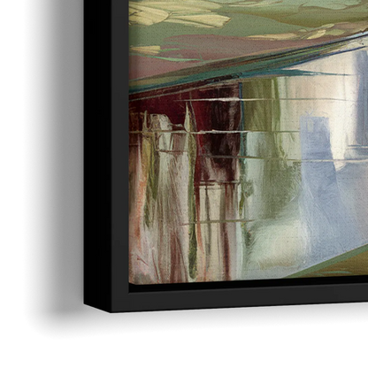 Durham University Aesthetic - Close-Up Black Frame Canvas