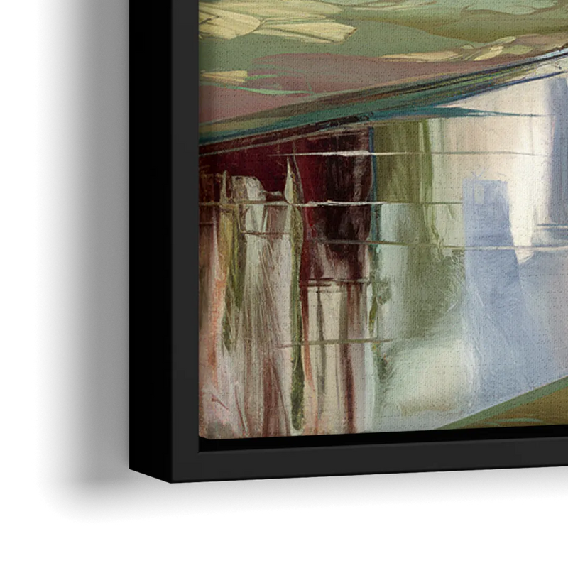 Durham University Aesthetic - Close-Up Black Frame Canvas