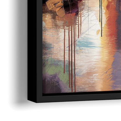 Jacksonville Wall Street Vibes - Close-Up Black Frame Canvas