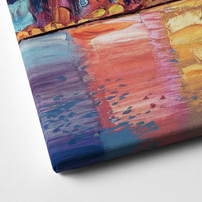 New York City Artistic Watercolor View Canvas Close Up