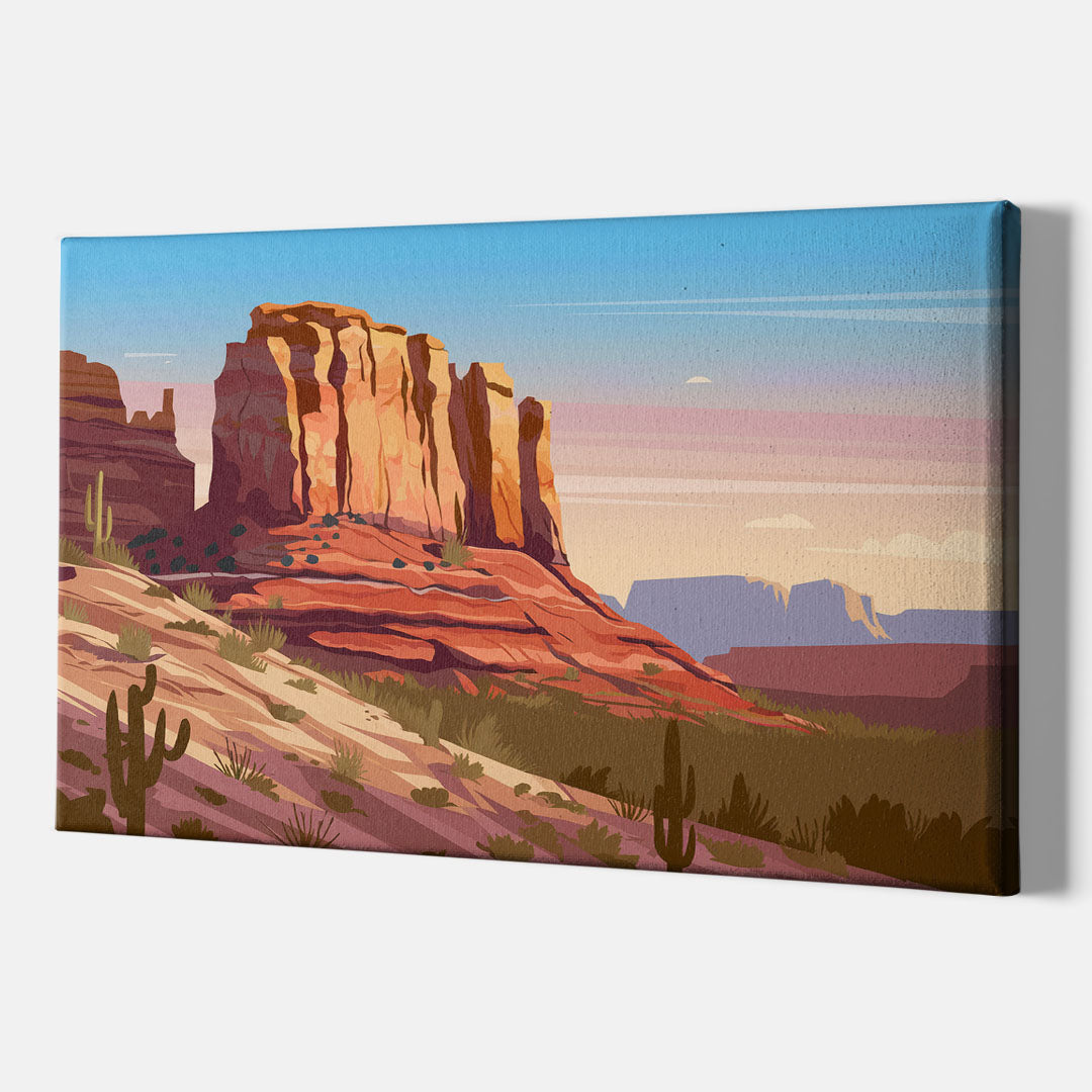 Sedona Majestic Rock Formations - Canvas Wall Art Indoor