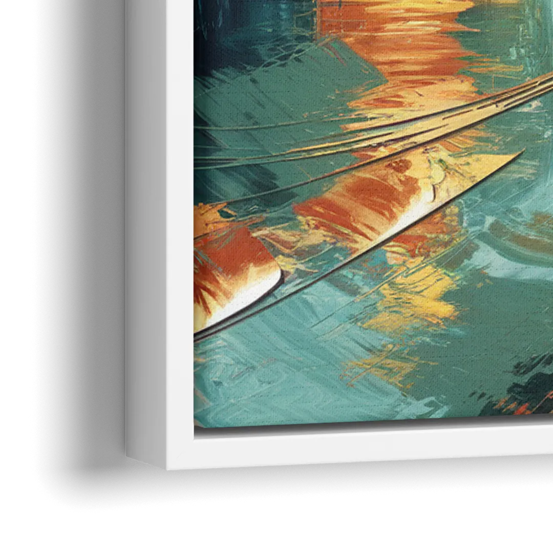 Boise Urban Elegance - Close-Up White Frame Canvas