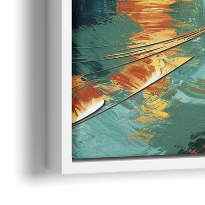 Boise Urban Elegance - Close-Up White Frame Canvas