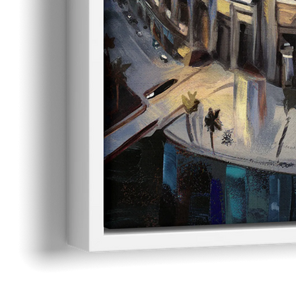 Los Angeles Dodgers Stadium - Close-Up White Frame Canvas