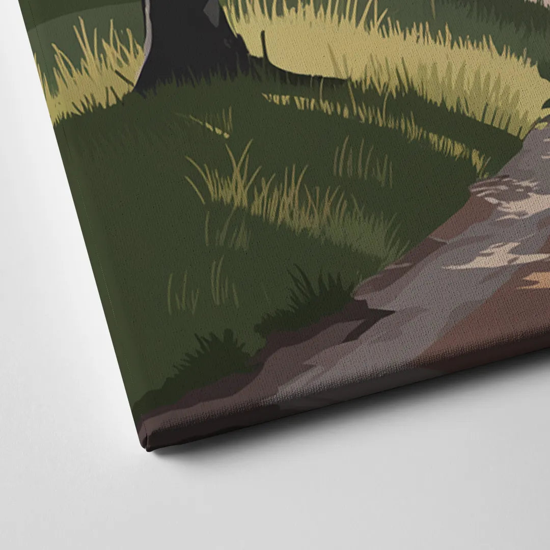 Sitka Forest Serenity Canvas Close Up