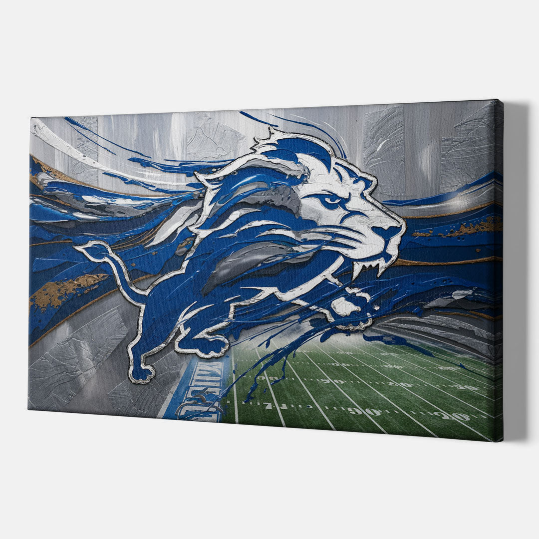 Detroit Lions Football - Canvas Wall Art Indoor