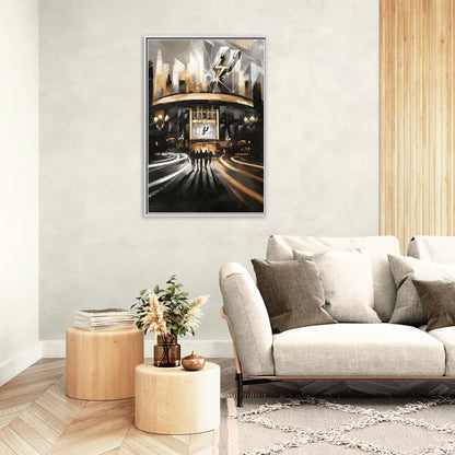 San Antonio Spurs Legacy - Living Room White Frame Canvas