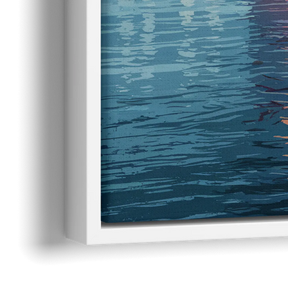 Detroit Historic Landmarks - Close-Up White Frame Canvas