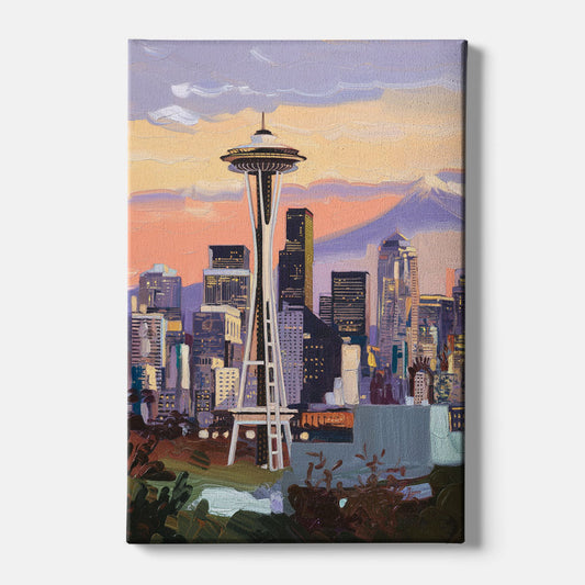 Seattle Skyline from Kerry Park - Canvas Wall Art