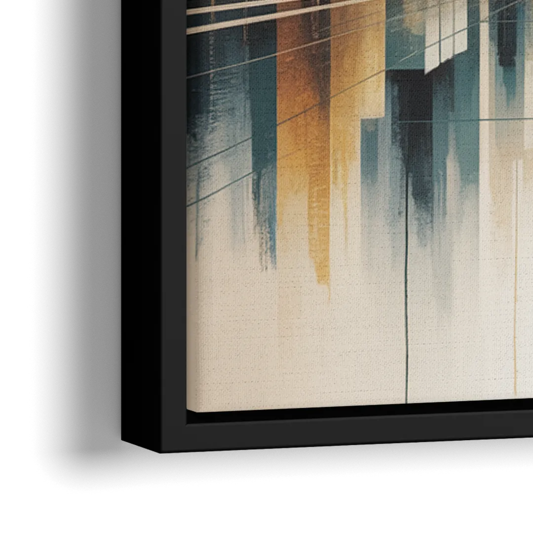 Yonge Dundas Square - Close-Up Black Frame Canvas